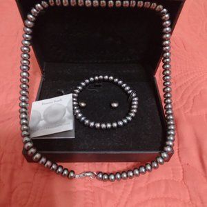 Honora Chinese Cultured Freshwater Pearls, 3 Pc, Necklace, Bracelet & Earrings